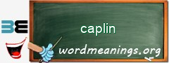 WordMeaning blackboard for caplin